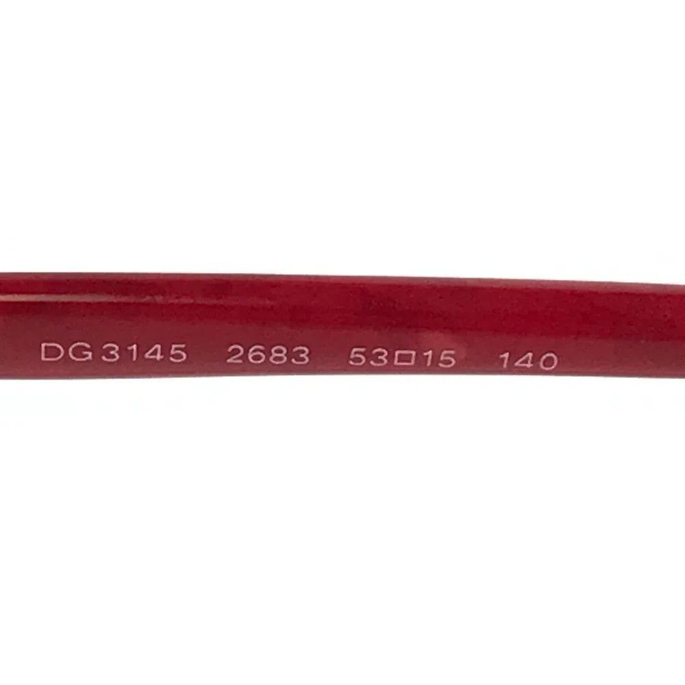 Dolce & Gabbana Eyeglasses Frames DG3145 2683 Red Cat Eye Full Rim 53-15-140
